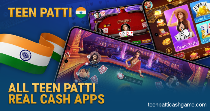 Mobile apps for playing Teen Patti for real money in India